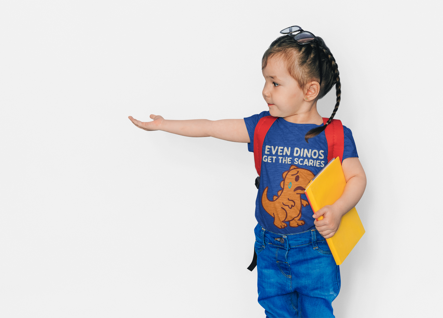 Even Dinos Get the Scaries - Emotional Support Toddler/Kids Tee