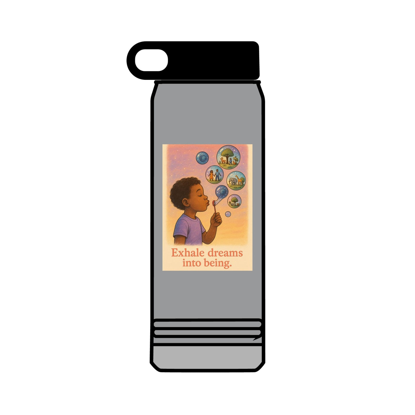 Liberation Sips Motivational Water Bottle for Dreamers & Doers - 32oz Hydration Reusable Bottle