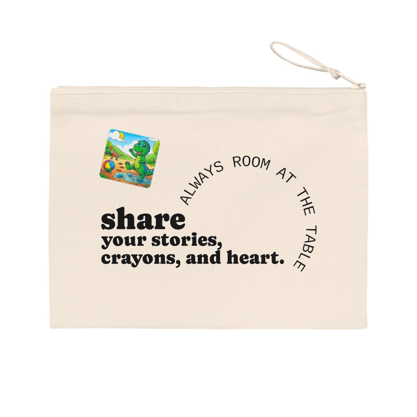 Colorful Dino Café Pencil Case - Share Your Stories’ Edition