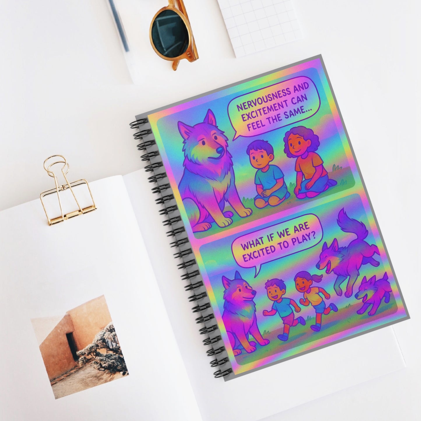 Dire Wolf Feelings Journal -- Emotional Literacy for Kids