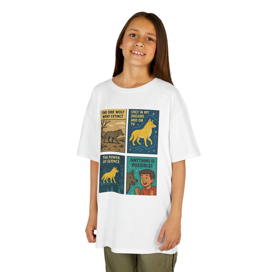 Kids Science & Nature Graphic Tee - Dire Wolf - Anything is Possible
