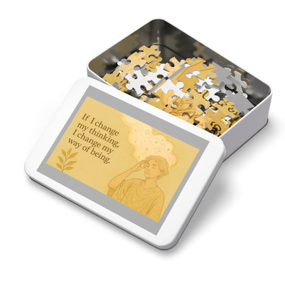 Inspirational If I Change My Thinking Puzzle  - Mindfulness Gift, Relaxation Activity, Artistic Home Decor, Meditation, Family Fun