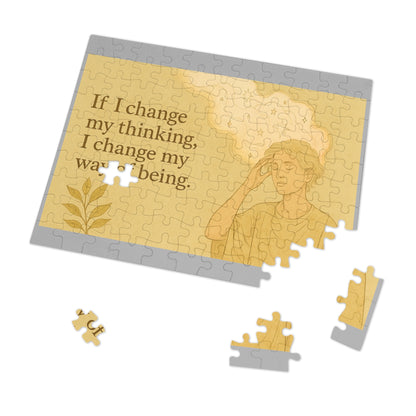 Inspirational If I Change My Thinking Puzzle  - Mindfulness Gift, Relaxation Activity, Artistic Home Decor, Meditation, Family Fun