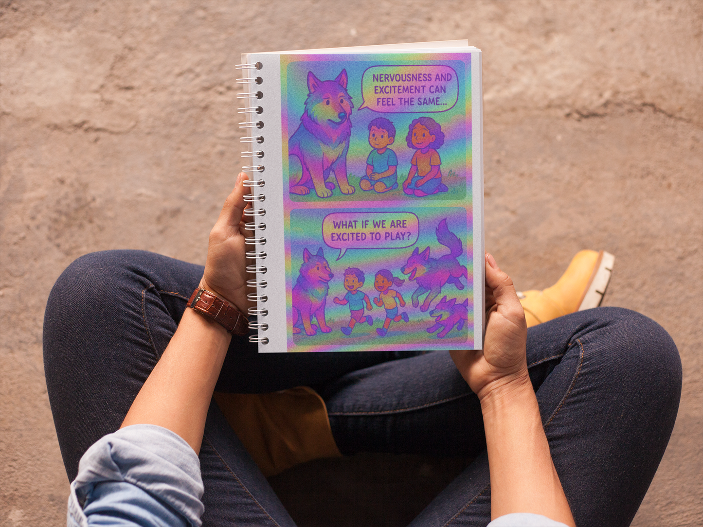Dire Wolf Feelings Journal -- Emotional Literacy for Kids