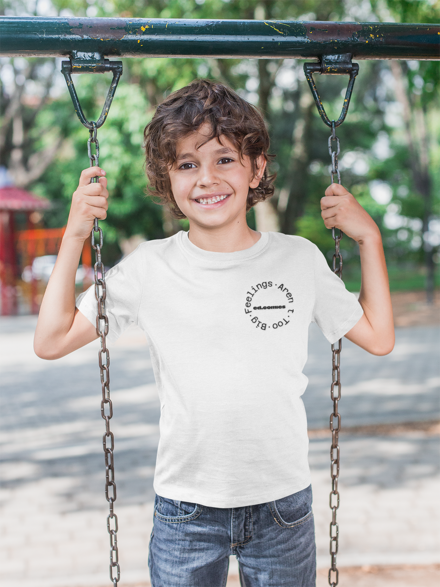 Kids Graphic Tee -- Feelings Aren’t Too Big == Emotional Literacy Shirt