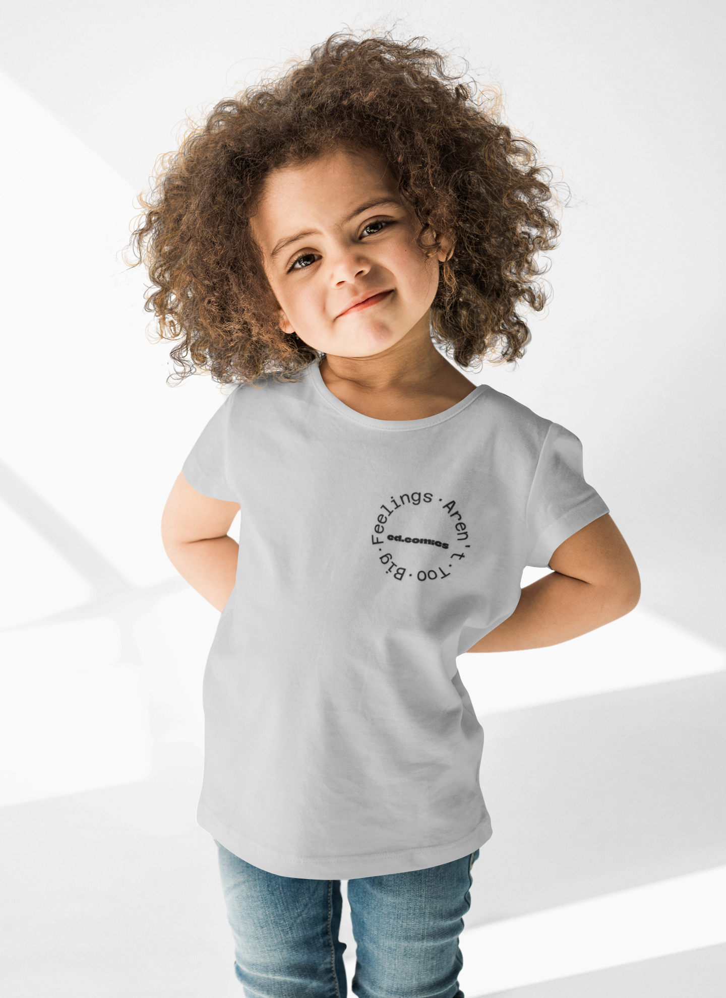 Kids Graphic Tee -- Feelings Aren’t Too Big == Emotional Literacy Shirt