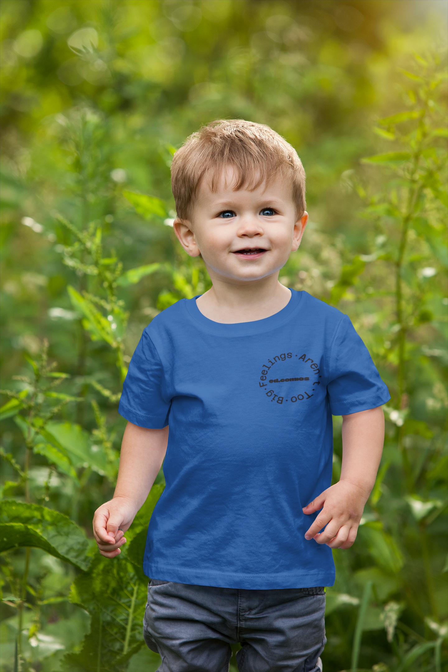Kids Graphic Tee -- Feelings Aren’t Too Big == Emotional Literacy Shirt