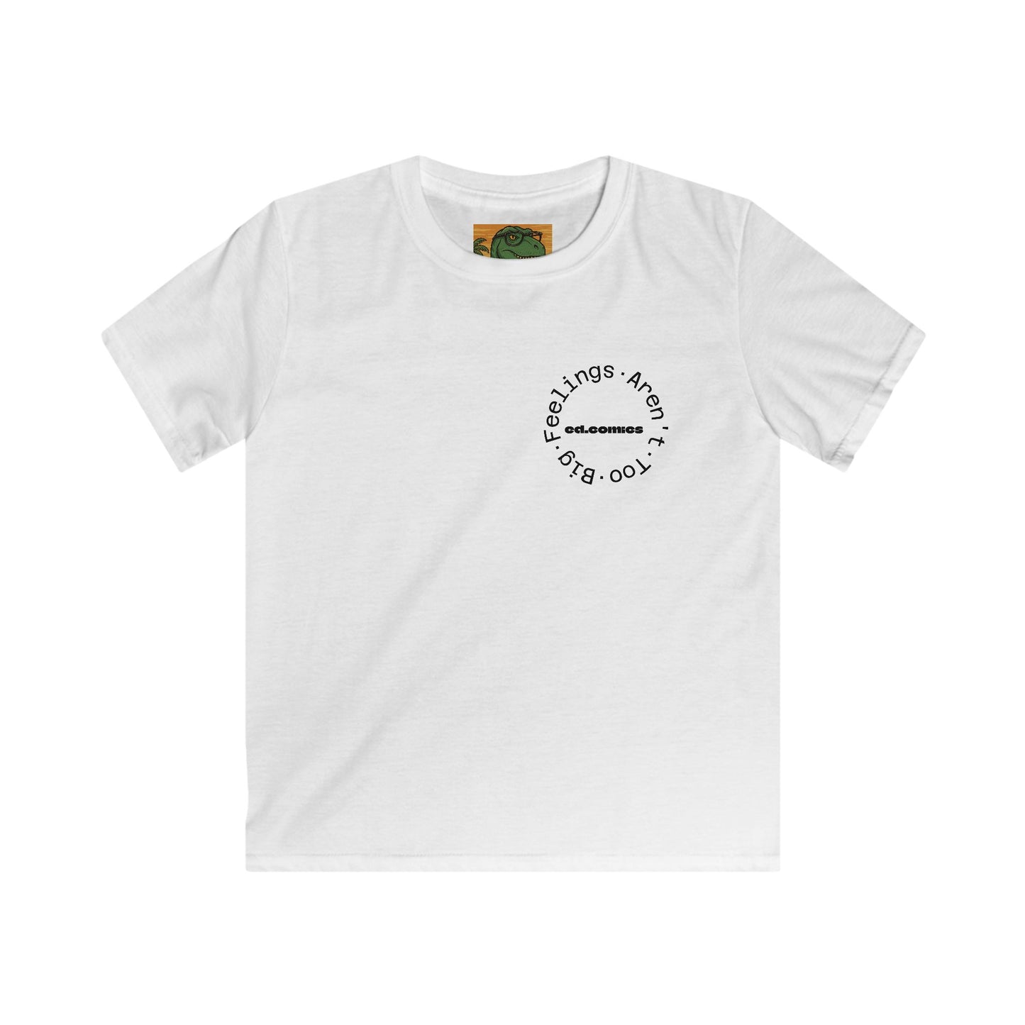 Kids Graphic Tee -- Feelings Aren’t Too Big == Emotional Literacy Shirt