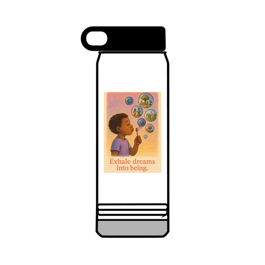 Liberation Sips Motivational Water Bottle for Dreamers & Doers - 32oz Hydration Reusable Bottle