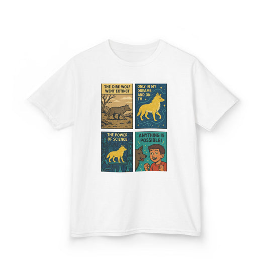 Kids Science & Nature Graphic Tee - Dire Wolf - Anything is Possible