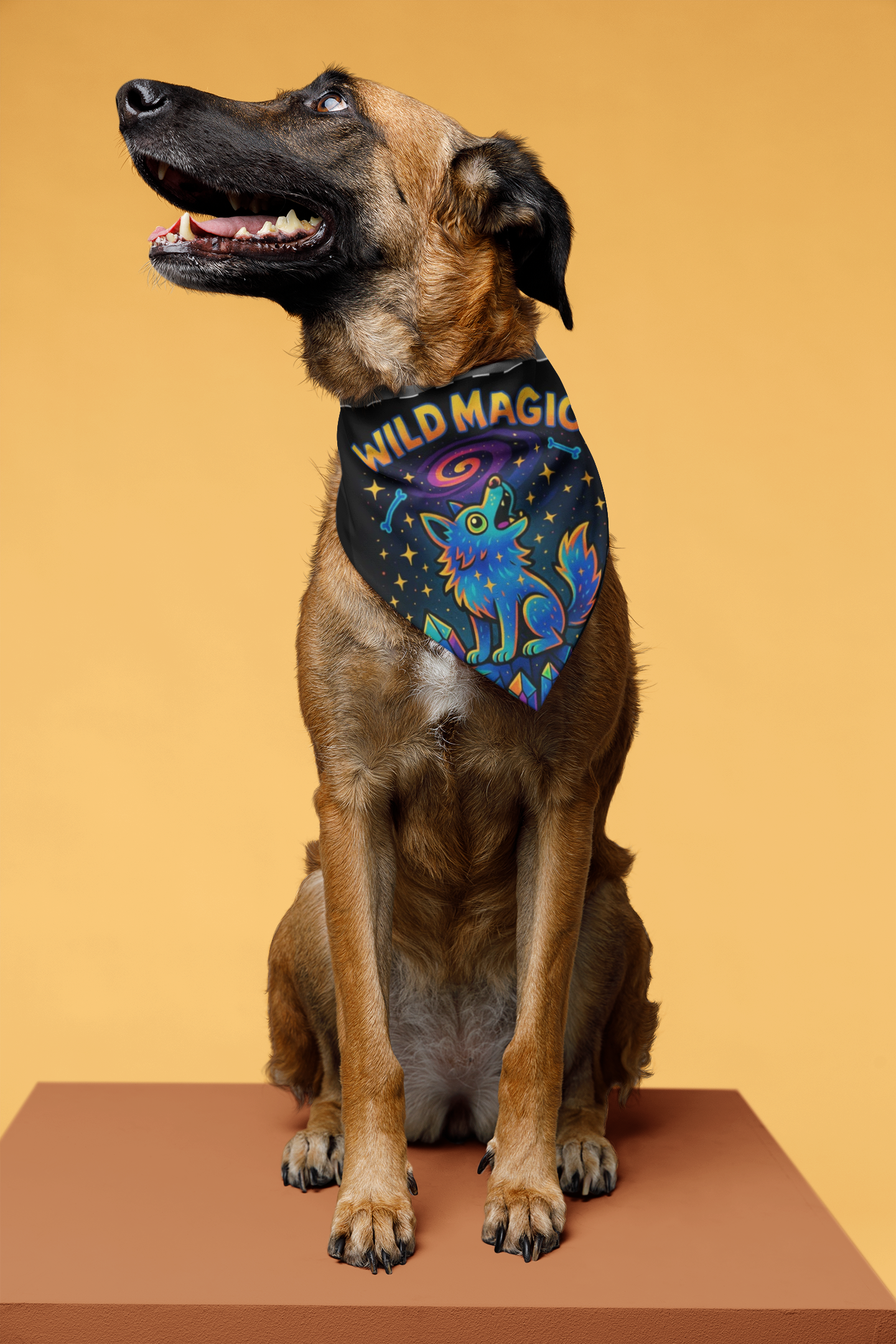 Wild Magic Clip-On Dog Bandana -- For Baby Dire Wolves & Mythical Mutts